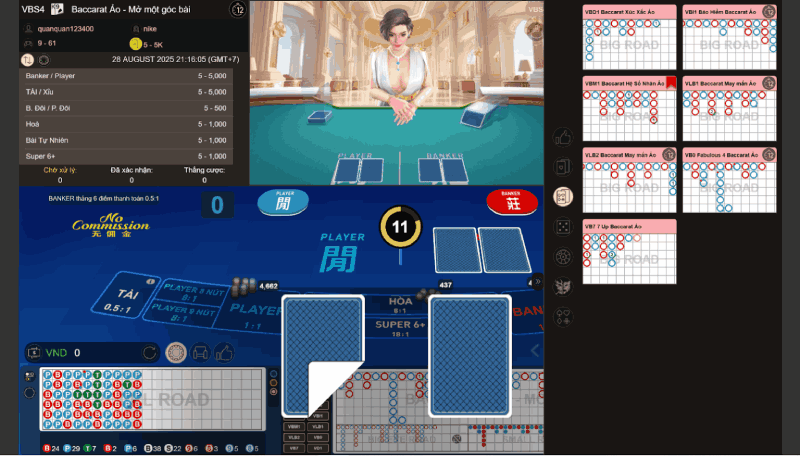 lưu ý khi chơi Squeeze Baccarat  tại W88