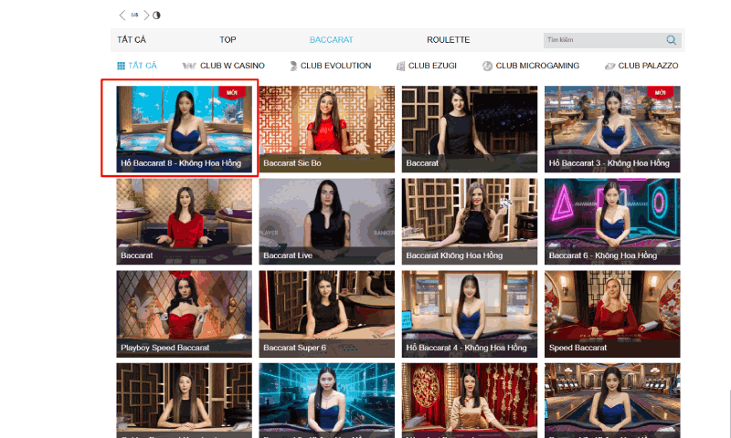 Tổng quan Hổ Baccarat 8 - Không Hoa Hồng